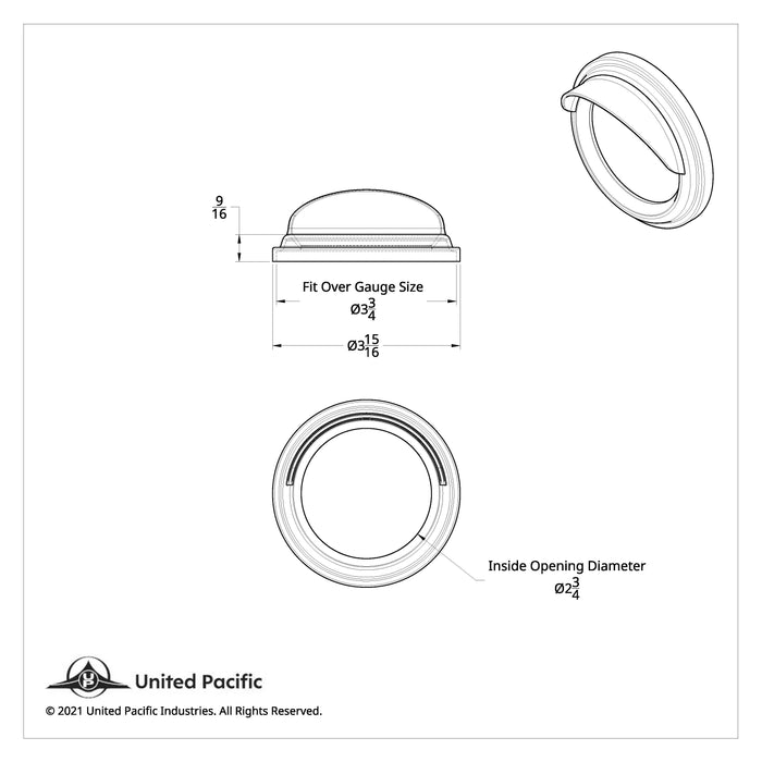 Speed / Tachometer Gauge Bezel With Visor For Freightliner/Peterbilt - The New Vernon Truck Wash