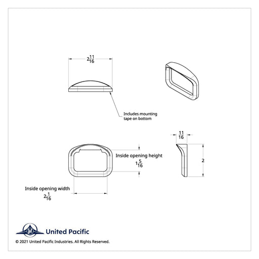 Chrome Bezel For Peterbilt American Class Glove Box Emblem - The New Vernon Truck Wash