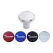 Chrome Deluxe Aluminum Screw-On Air Valve Knob with Glossy Sticker - The New Vernon Truck Wash