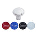 Chrome Deluxe Aluminum Screw-On Air Valve Knob with Glossy Sticker - The New Vernon Truck Wash