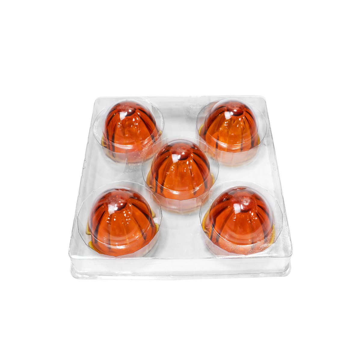 United Pacific- Dark Amber Watermelon Glass Lens- 5 Pack