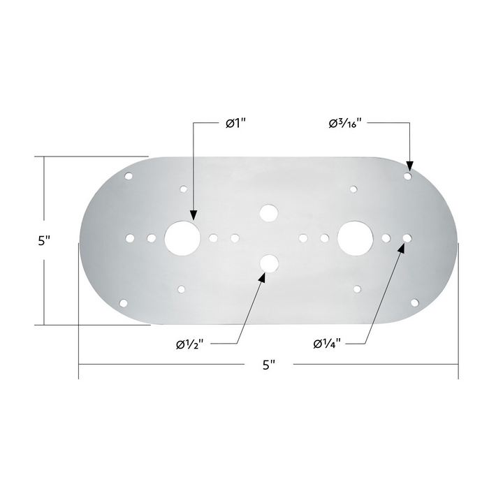 United Pacific-Above Door Dome light Plate