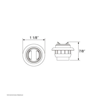 2 LED Mini Clearance / Marker Light with Bezel - The New Vernon Truck Wash