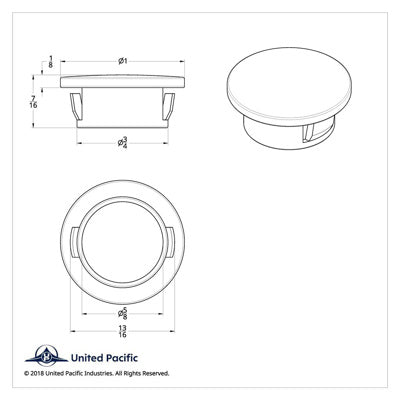 Kenworth Lower Console Hole Plug - The New Vernon Truck Wash