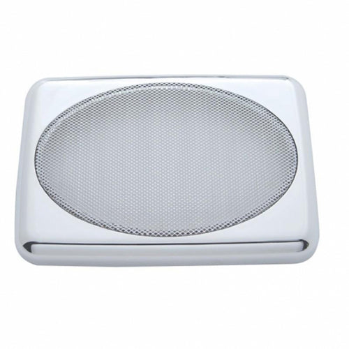 Chrome 7" X 4-7/8" Speaker Cover for Peterbilt - The New Vernon Truck Wash