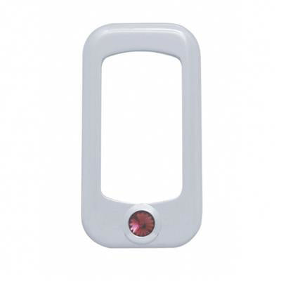 Rocker Switch Bezel for Peterbilt / Kenworth with Colored Crystal - The New Vernon Truck Wash