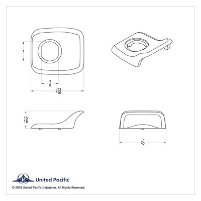 United Pacific Sleeper Door Latch Handle for Peterbilt Trucks 2006+ (Card of 2) - The New Vernon Truck Wash