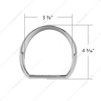 Chrome Plastic Speed/Tachometer Gauge Bezel for Peterbilt 579 - The New Vernon Truck Wash