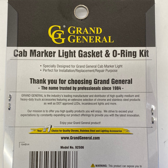 Gasket O-Ring Kit for Cab Marker Light
