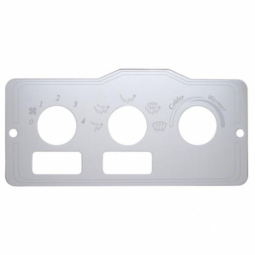 Peterbilt Stainless A/C Control Plate - The New Vernon Truck Wash