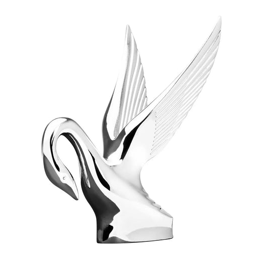 Classic Swan Hood Ornament in Chrome