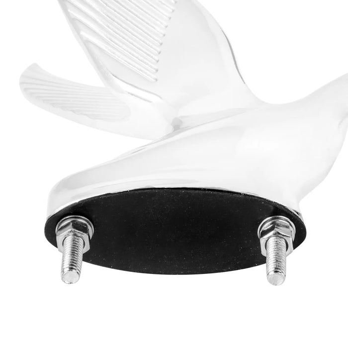 Grand General Matte White Swan Hood Ornament for Big Rig