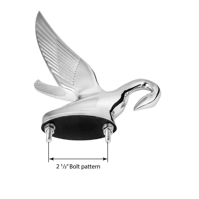 Original Swan Hood Ornament | Chrome | Grand General - The New Vernon Truck Wash