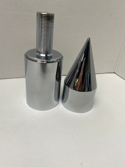 7-1/8" Chrome Plastic Tall Spike Thread On Lug Nut Cover - The New Vernon Truck Wash