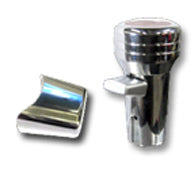 Lifetime Nut Covers 0495-GSS Chrome Plastic Shifter Splitter Cover (Glue-On) - The New Vernon Truck Wash