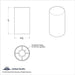 United Pacific - Chrome Plastic Tall Cylinder Thread-On Lug Nut Cover (33 mm Base) - The New Vernon Truck Wash