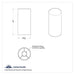 United Pacific - Chrome Plastic Tall Cylinder Thread-On Lug Nut Cover (33 mm Base) - The New Vernon Truck Wash