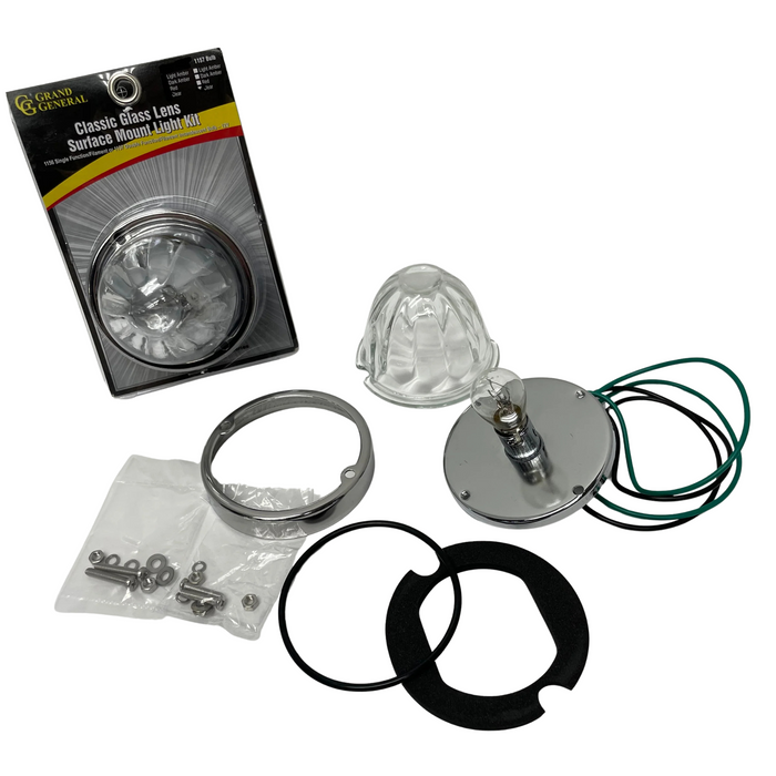 Grand General – Classic Glass Lens Watermelon Surface Mount Light Kit – 1157 - The New Vernon Truck Wash