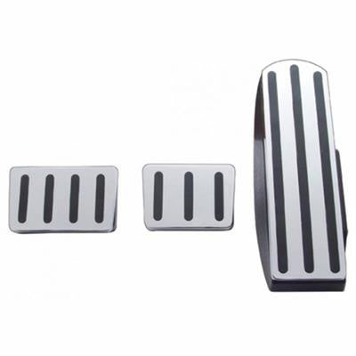 Freightliner Chrome Pedal Set with Black Inserts