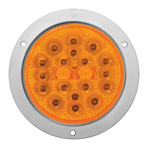 4" Spyder LED Light with Stainless Steel Flange Mount Bezel - The New Vernon Truck Wash