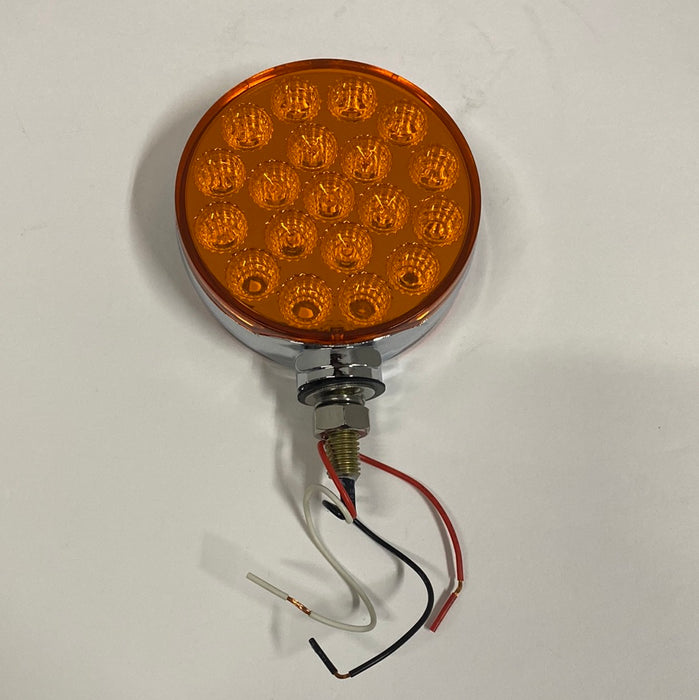 TRUX Amber / Red Round Double Face LED with Reflector