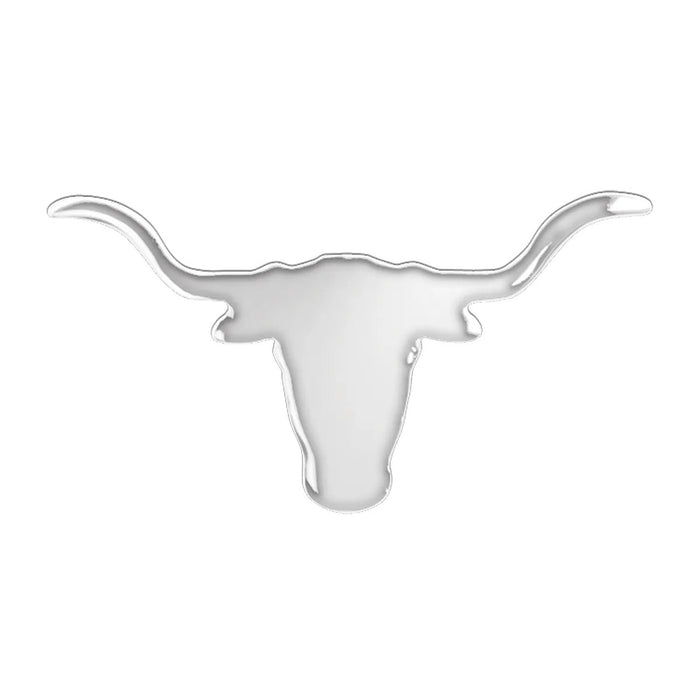 Chrome Longhorn Skull w/ Adhesive Tape - The New Vernon Truck Wash