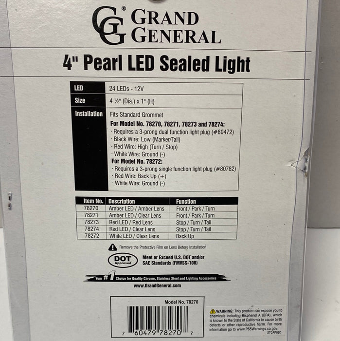 4" Pearl LED Sealed Light
