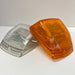 Trux Amber Marker Square Cab LED Light shown in Clear and Amber Lens Options