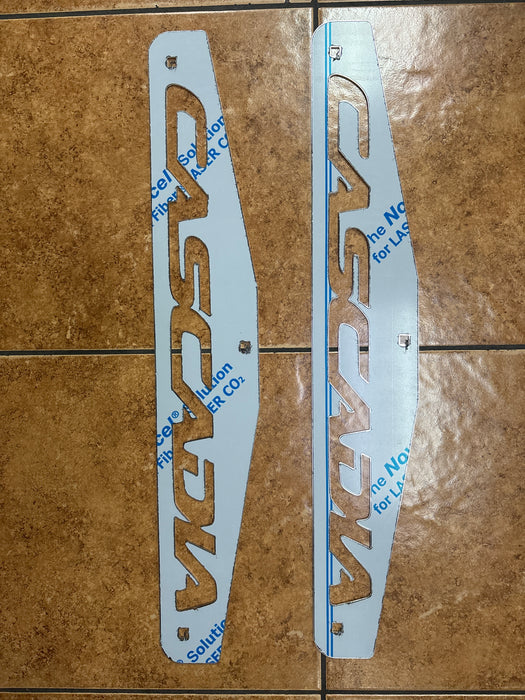 Cascadia Stainless Steel Mud Flap Weights – Pair (Laser-Cut Logo, Made in USA) - The New Vernon Truck Wash