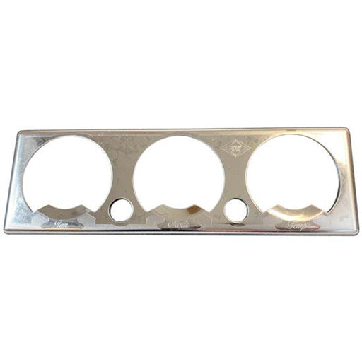 Rockwood Stainless Steel AC Control Plate With 3 Holes For Peterbilt - The New Vernon Truck Wash