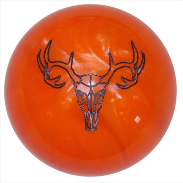Twisted ShifterZ Deer Skull Neon Pearl Orange Shift Knob