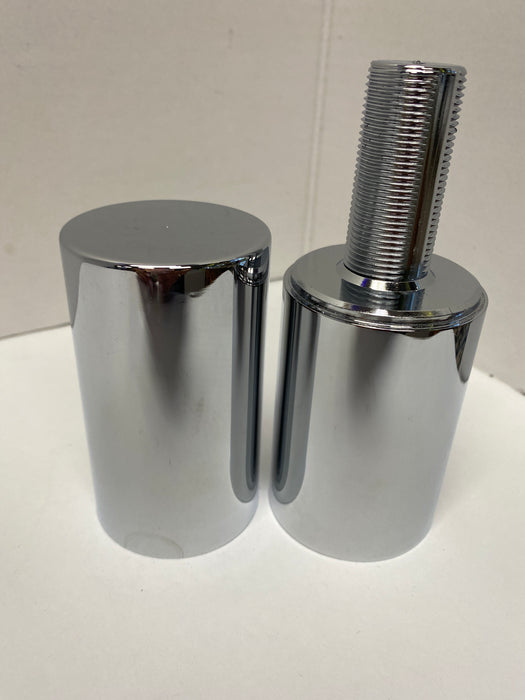 6-1/2" Chrome Plastic Tall Cylinder Thread on Lug Nut Cover - The New Vernon Truck Wash