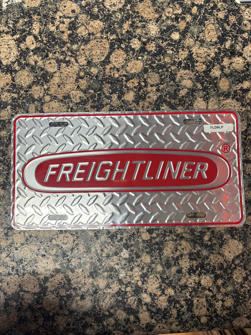 Freightliner Diamond Plate Vanity Plate - Horizontal