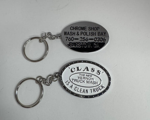 Vernon Truck Wash “Class Is a Clean Truck” Metal Keychain – Multiple Colors - The New Vernon Truck Wash