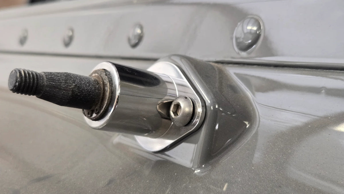 GGE Products - 304 Stainless Peterbilt 379/389 Wiper Post Covers