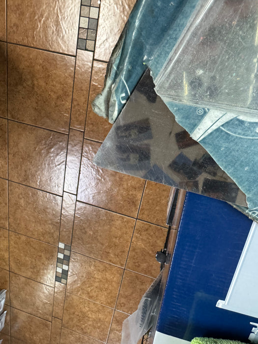 Stainless 2007+ Peterbilt 388 Hood Emblem Stripe Accent - Slight Damage See Photos - The New Vernon Truck Wash