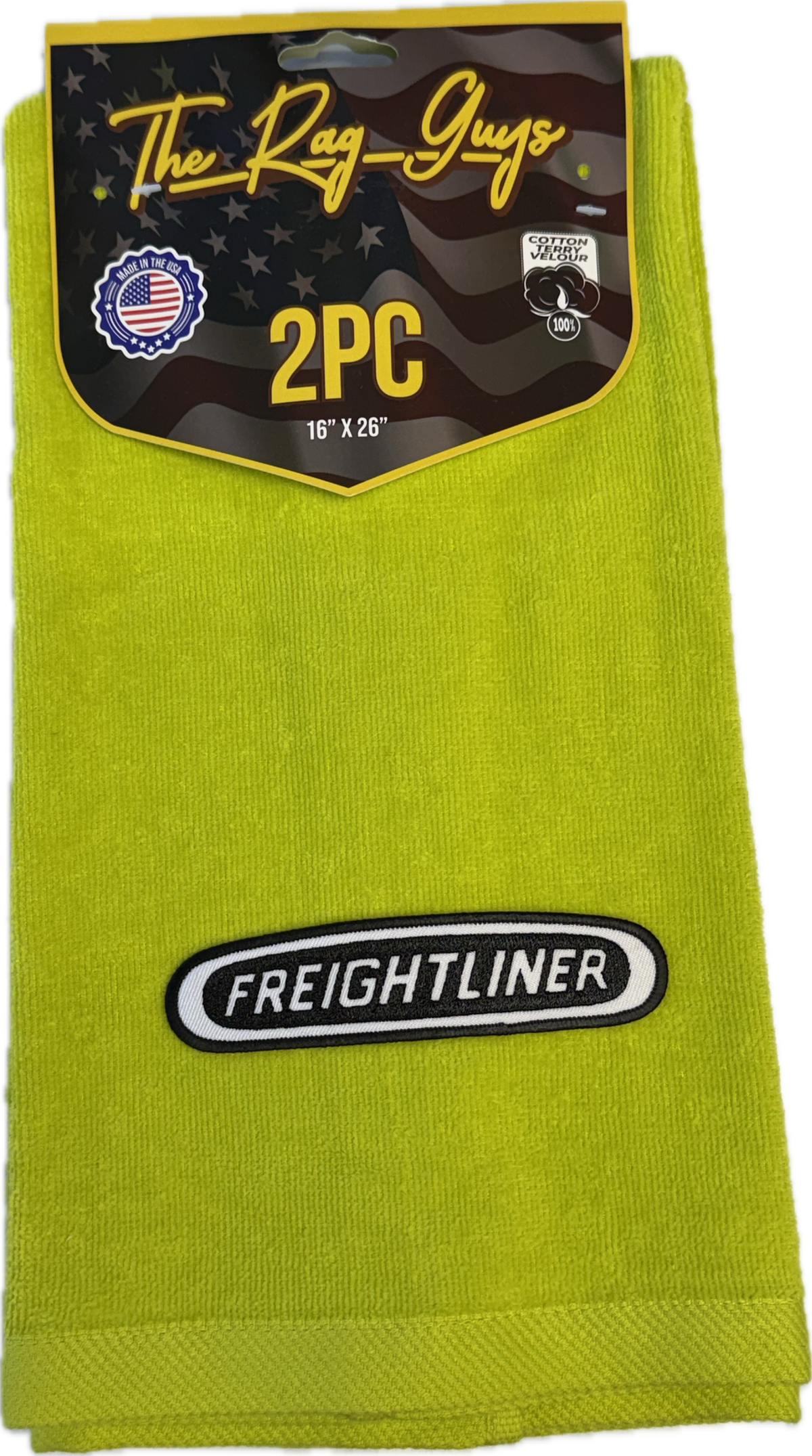 GS – Freightliner Logo Door Handle Rags Cotton Velour 2 Pack - The New Vernon Truck Wash