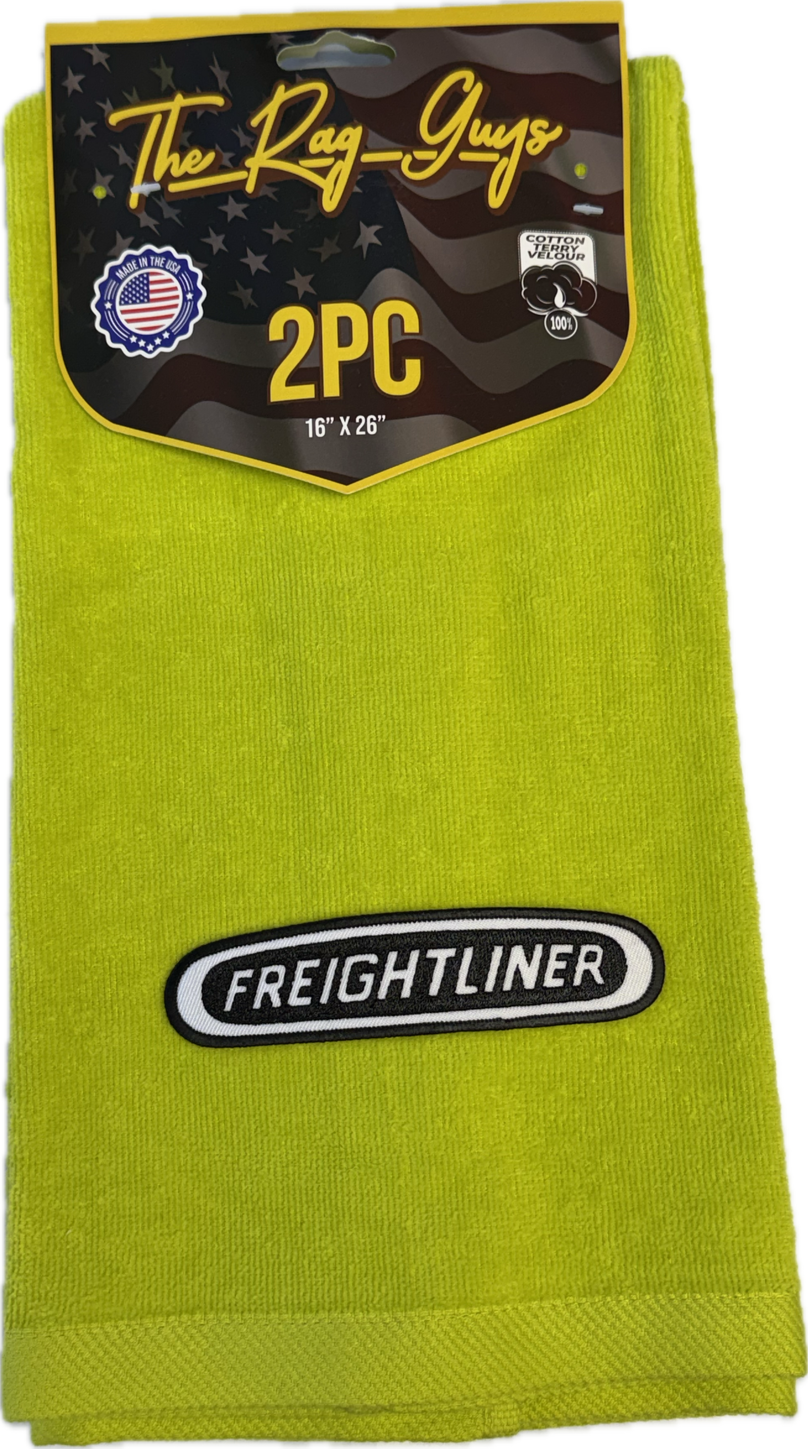 GS – Freightliner Logo Door Handle Rags Cotton Velour 2 Pack - The New Vernon Truck Wash