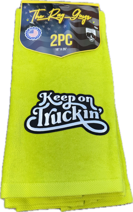 GS – Keep On Truckin' Logo Door Handle Rags Cotton Velour 2 Pack