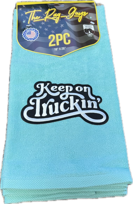 GS – Keep On Truckin' Logo Door Handle Rags Cotton Velour 2 Pack