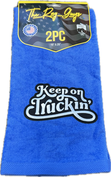 GS – Keep On Truckin' Logo Door Handle Rags Cotton Velour 2 Pack