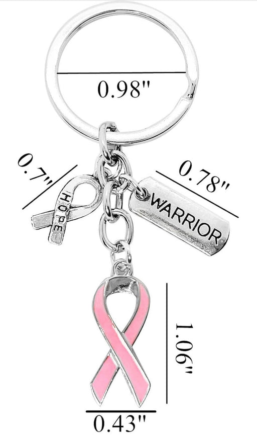 Breast Cancer Warrior Keychain - Supporting Emily Bonham & Family - The New Vernon Truck Wash