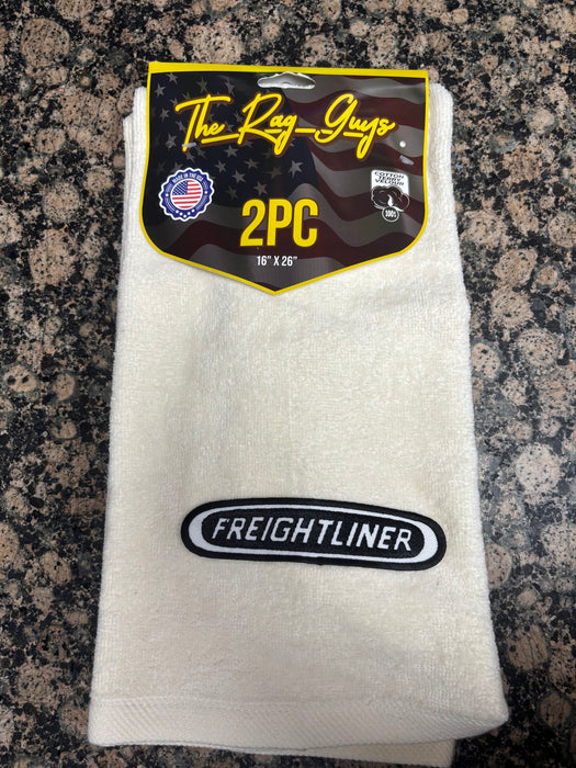 Freightliner Logo Door Handle Rags – Cotton Velour 16"x26" (2-Pack, Multiple Colors) - The New Vernon Truck Wash