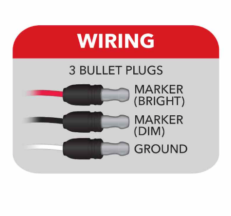 3/4" Round Red LED Clearance Marker Light – Trux Accessories – TLED-B4R - The New Vernon Truck Wash