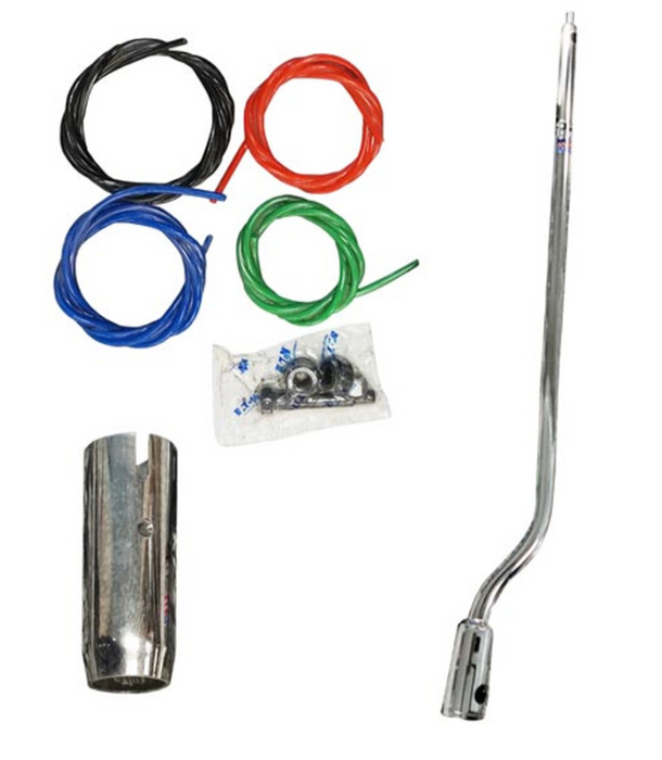 SH Tube 30″ Shift Bar Kit – Kenworth W900 | 1½″ Stainless Steel Shifter with Airline Routing - The New Vernon Truck Wash