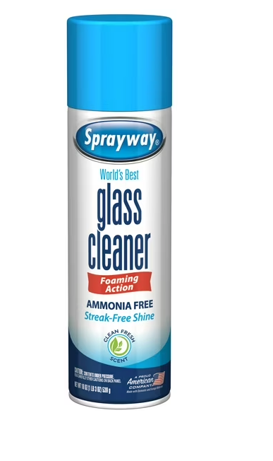 Sprayway Glass Cleaner – 19oz Foaming Action | Ammonia-Free, Streak-Free Shine - The New Vernon Truck Wash