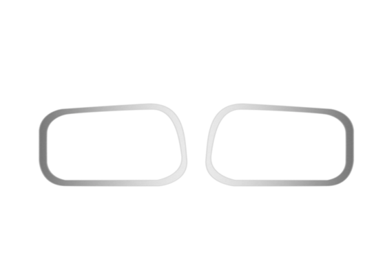 Volvo VNL Side Window Trim – Stainless Steel – TV-1418 – Trux Accessories - The New Vernon Truck Wash