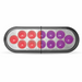 6" Red to Purple Dual Revolution Oval LED Light – Trux Accessories TLED-OXRP - The New Vernon Truck Wash