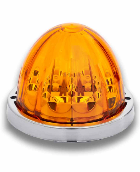 Amber Star-Burst Watermelon LED Light – 19 Diodes – Trux TLED-WTA - The New Vernon Truck Wash