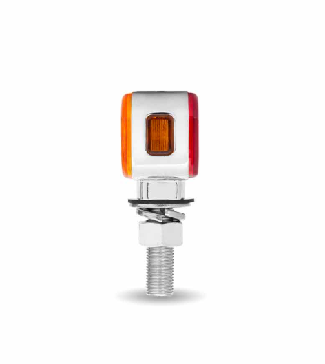 Amber/Red Mini Double Face Rectangular LED Clearance Marker Light with Reflector – 1.5″ x 3″ – 10 Diodes – Trux TLED-DR1 - The New Vernon Truck Wash